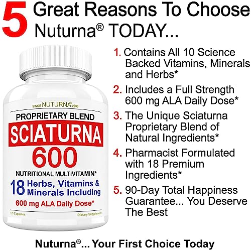 Sciatica Supplement with 600 mg Alpha Lipoic Acid - Sciatic Nerve Support Nuturna Au supplements