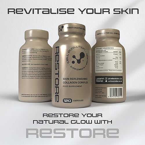 Cell Evolution Restore, Restorative Pure Marine Collagen 1600mg Capsules, Marine Collagen CELL EVOLUTION Au supplements