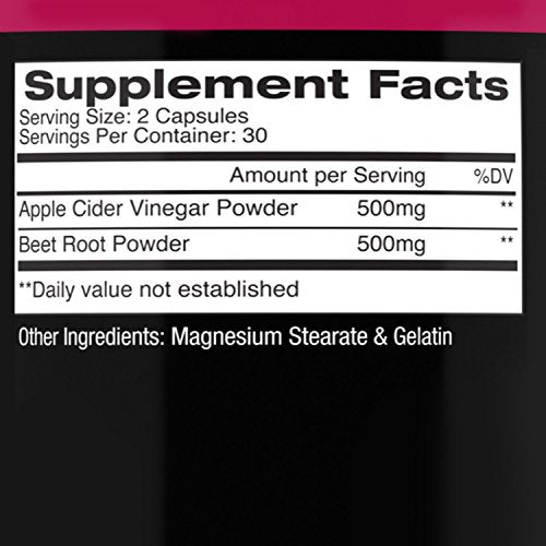 Angry Supplements Apple Cider Vinegar + Beet Root Capsules, Detox Pills, Nitric Oxide Angry Supplements Au supplements