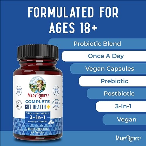 MaryRuth's 3-in-1 Probiotics for Complete Gut Health | Gut Health Supplement for Women MaryRuth Organics Au supplements