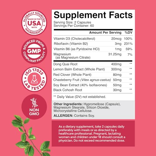 Complete Herbal Menopause Supplement for Women - Multibenefit Menopause Relief Hormone Natures Craft Au supplements