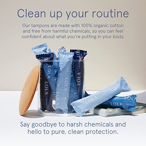 LOLA Organic Cotton Tampons, 60 Count - Tampons Regular, Period Feminine Hygiene Products LOLA Au supplements