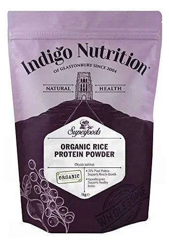 Indigo Herbs Organic Rice Protein Powder 1kg Indigo Herbs uk supplements