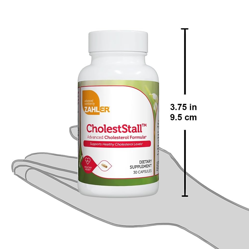 Zahler CholestStall, Cholesterol Support Supplement, Helps Maintain LDL, Certified Kosher, 30 Capsules Zahler Au supplements