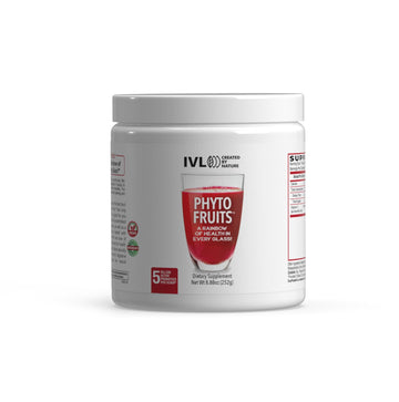 IVL - Phyto Fruits Superfood Powder - Support Energy - Digestive & Probiotic - Antioxidant - Vegan - 40 Fruits and Nutrients Plus 6 Probiotic Strains (30 Servings, 8.88 oz) IVL Au supplements