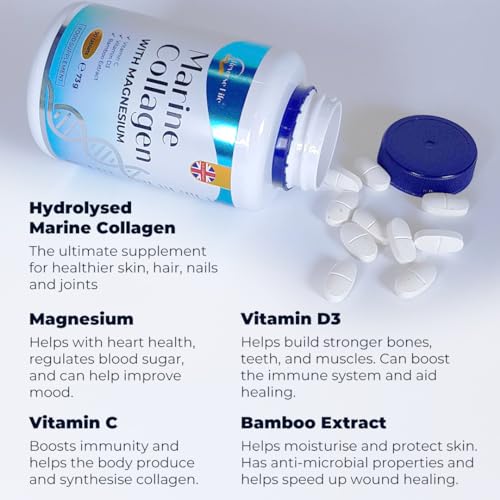 Reverse Life Powerful Marine Collagen Tablets 1800mg with Vitamin C & Vitamin D3 + Magnesium Reverse Life Au supplements