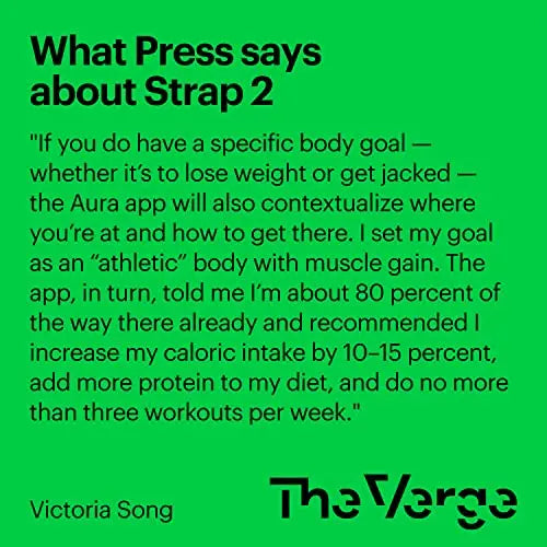 AURA Strap 2 Compatible w Apple Watch – for Body Fat, BMI & Weight Loss - Body Composion AURA Strap uk supplements