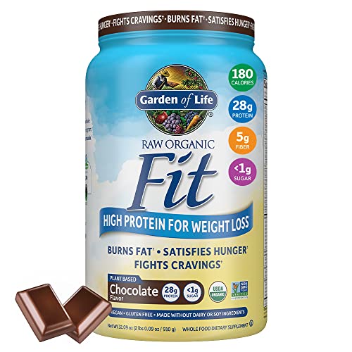 Garden of Life Raw Organic Fit Vegan Protein Powder Chocolate, 28g Plant Based Protein Garden of Life Au supplements
