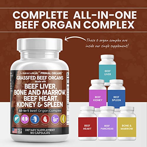 Grass Fed Beef Liver Capsules 3000mg - Premium Quality Beef Organs Clean Nutraceuticals Au supplements