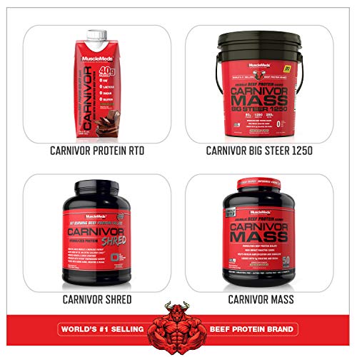 MuscleMeds, Carnivor Beef Protein Isolate Powder 56 Servings, Chocolate, 72 Ounce MuscleMeds Au supplements