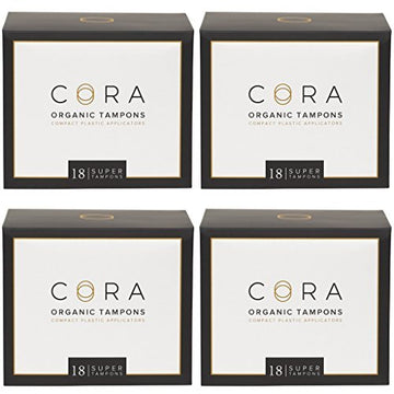 Cora Organic Applicator Tampons | Super Absorbency | 100% Organic Cotton, Unscented, BPA-Free Cora Au supplements