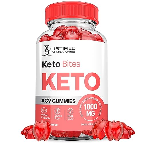 Justified Laboratories Keto Bites Keto ACV Gummies 1000MG Vegan Non GMO with Pomegranate Justified Laboratories Au supplements