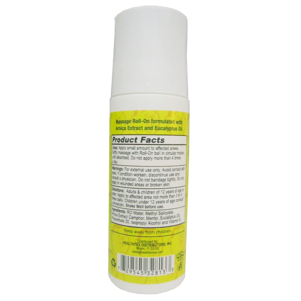 Dr Sana Arnica Roll-On. Topical Analgesic and Moisturizer. Soothes Dry and Cracked Skin. 3 oz. Pack of 6 Dr. Sana Au supplements
