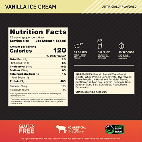 Optimum Nutrition Gold Standard 100% Whey Muscle Building and Recovery Protein Optimum Nutrition Au supplements
