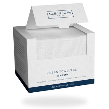 Clean Skin Club Clean Towels XL, Biodegradable Dermatologist Approved CLEAN SKIN CLUB Au supplements