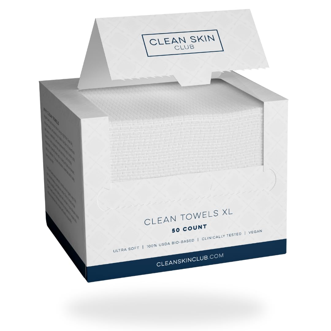 Clean Skin Club Clean Towel XL, 100% USDA Biobased Dermatologist CLEAN SKIN CLUB Au supplements