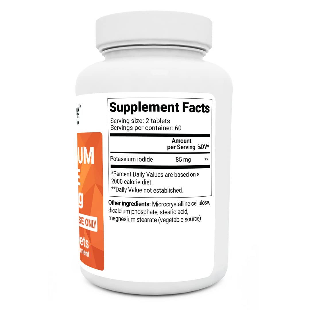 Dr. Berg's Incredible Potassium Iodide Tablets - Now 120 Tablets with a Smaller Easy Dr. Berg Nutritionals Au supplements