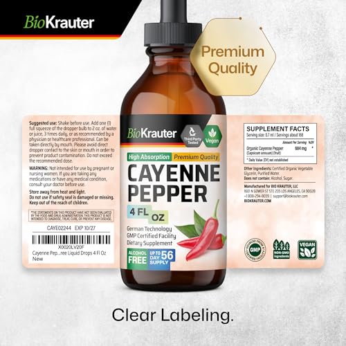 MAUWE HERBS Cayenne Pepper Supplement - Organic Cayenne Pepper Tincture MAUWE HERBS Au supplements