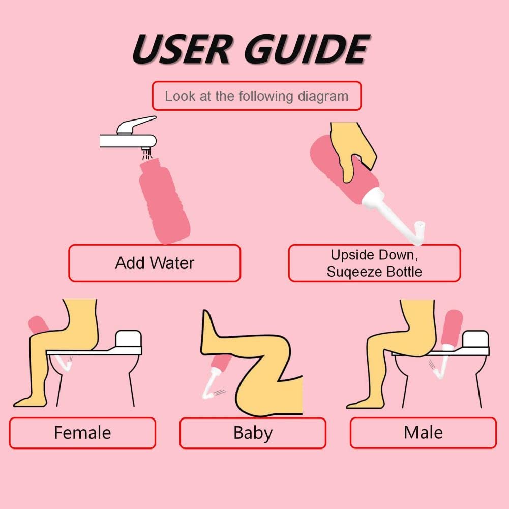 2-in-1 Douche Bottle for Women Vaginal Cleansing System + Portable Bidet Travel Bidet Bottle AQUAMASTER Au supplements