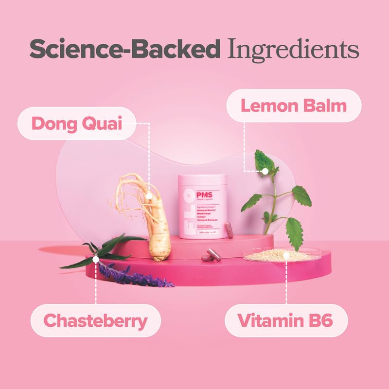 O Positiv FLO PMS Vitamins for Women, 30 Servings (Pack of 1) - Proactive PMS Relief - Targets Hormonal Breakouts, Bloating, Cramps, & Mood Swings with Chasteberry, Vitamin B6, & Lemon Balm O Positiv Au supplements