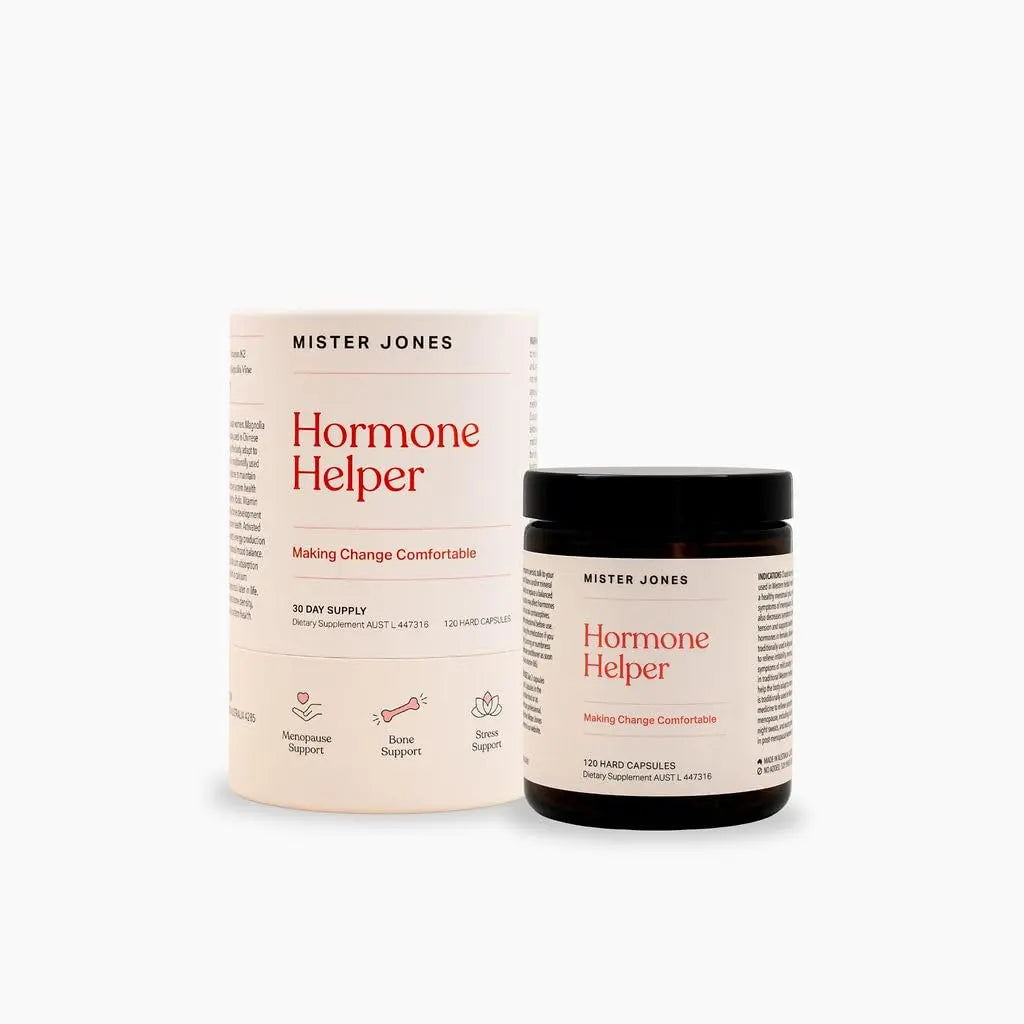 Mister Jones Hormone Helper – Women’s Daily Wellness Support – Adaptogenic & Nutrient Blend for Energy, Mood & Natural Vitality – Female Wellbeing Formula Mister Jones Au supplements