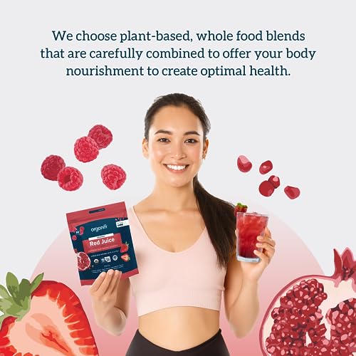 Organifi Red Juice - Vegan Energy Powder - Berry-Flavored Adaptogen Drink - Caffeine Organifi Au supplements