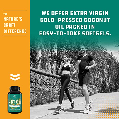C8 MCT Coconut Oil Softgels - MCT Oil Keto Pills with Caprylic Acid Coconut Oil Natures Craft Au supplements