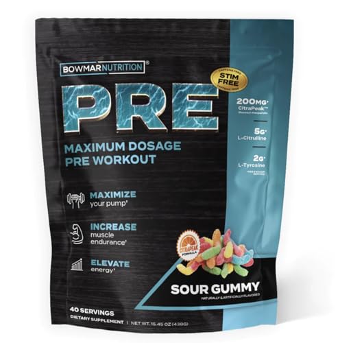BOWMAR NUTRITION Non Stimulant Pre Workout, Pre Workout Powder, Pump Supplement BOWMAR NUTRITION Au supplements