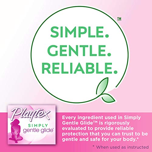 Playtex Simply Gentle Glide Unscented Tampons, Super Absorbency, 36 Count (Pack of 1) PLAYTEX Au supplements
