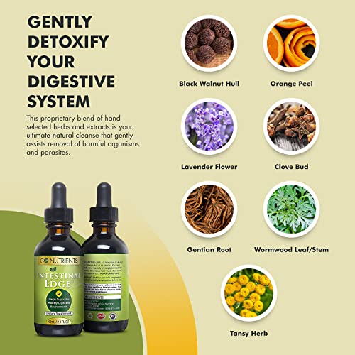 Go Nutrients Intestinal Edge Gut Detox Cleanse for Humans: Enhance Digestive Go Nutrients Au supplements