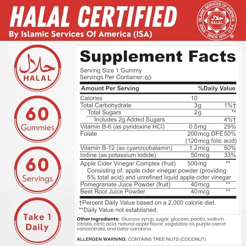 SHIFAA NUTRITION Halal Apple Cider Vinegar Gummies. Cleanse & Detox ACV Gummies SHIFAA NUTRITION Au supplements