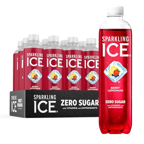 Sparkling Ice, Berry Lemonade Sparkling Water, Zero Sugar Flavored Water, with Vitamins Sparkling ICE Au supplements