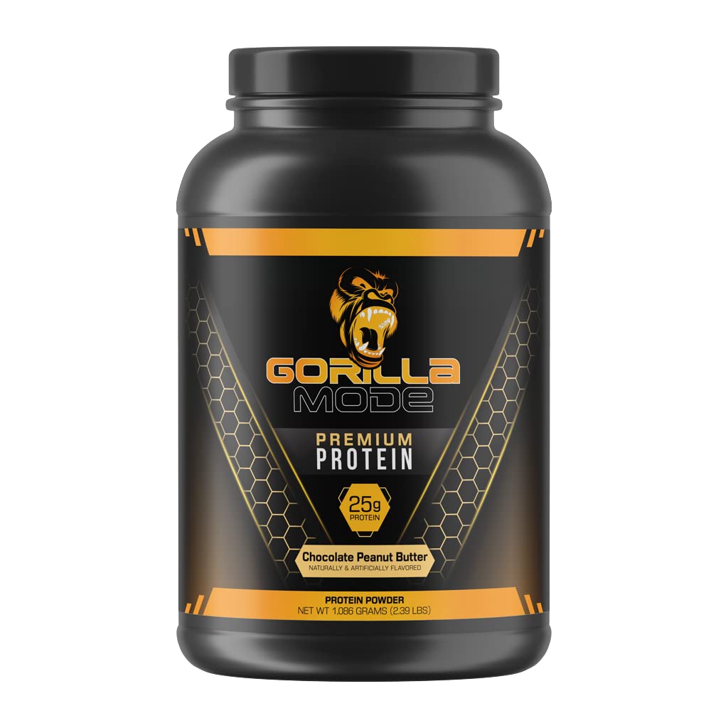 Gorilla Mode Premium Whey Protein - Chocolate Peanut Butter / 25 Grams of Whey Gorilla Mind Au supplements