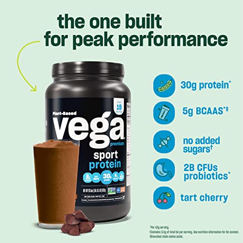 Vega Premium Sport Protein Chocolate Protein Powder, Vegan, Non GMO, Gluten Free Vega Au supplements