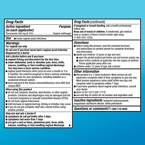 Amazon Basic Care Tioconazole Ointment 6.5 Percent, Vaginal Antifungal, 1-Dose Treatment Amazon Basic Care Au supplements