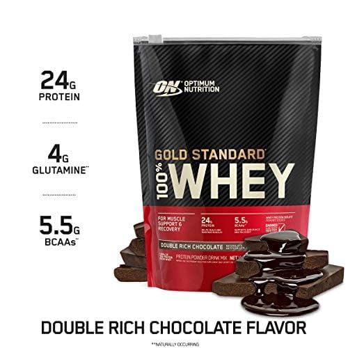 Optimum Nutrition Gold Standard 100% Whey Protein Powder, Double Rich Chocolate Optimum Nutrition Au supplements
