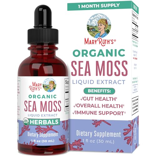 MaryRuth's Irish Sea Moss Liquid Drops | Sugar Free | SeaMoss for Gut Health and Immune MaryRuth Organics Au supplements