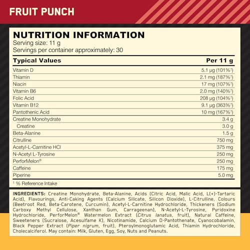 Optimum Nutrition Gold Standard Pre Workout Powder, Energy Drink with Creatine Monohy Optimum Nutrition Au supplements