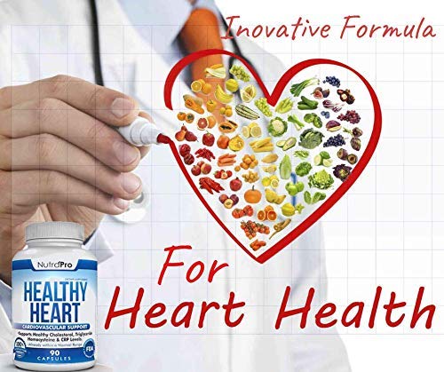 NutraPro Healthy Heart - Heart Health Supplements & Arteries Support .Healthy Cholesterol and Triglyceride. GMP Certified. NutraPro Au supplements