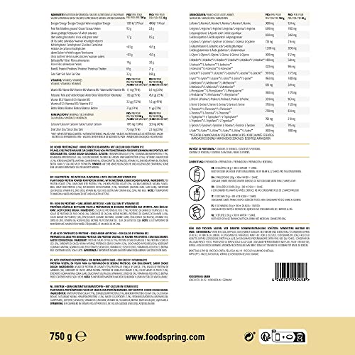 foodspring Vegan Protein Cookie Dough - 21g Protein per Shake to Build Muscle, B12, B6, folic Acid foodspring Au supplements