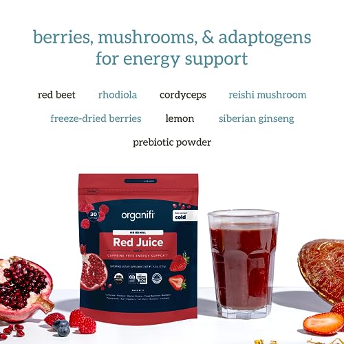 Organifi Green Juice and Red Juice Bundle - 30 Day Supply - Delicious, Refreshing Organic Organifi Au supplements