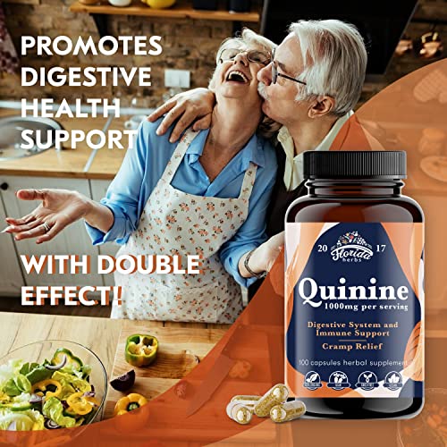 Leg Cramps Support Organic Pills - 1000 mg - Quinine Tablets for Cramp Defense FLORIDA HERBS Au supplements