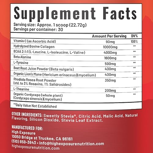 High Exposure Pre Workout Energy Mix | Pre Workout Powder for Men and Women High Exposure Au supplements