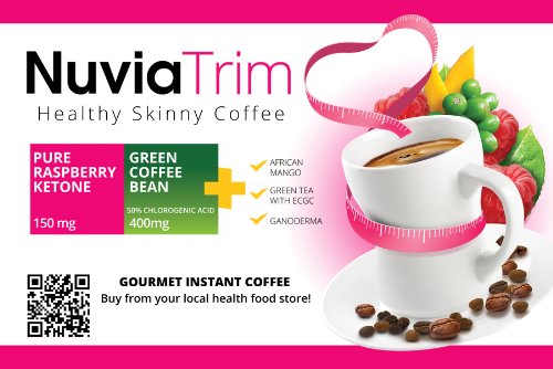 Nuvia Trim - Gourmet Instant Coffee for Weight Loss, with Garcinia Cambogia, Raspberry Nuvia Au supplements