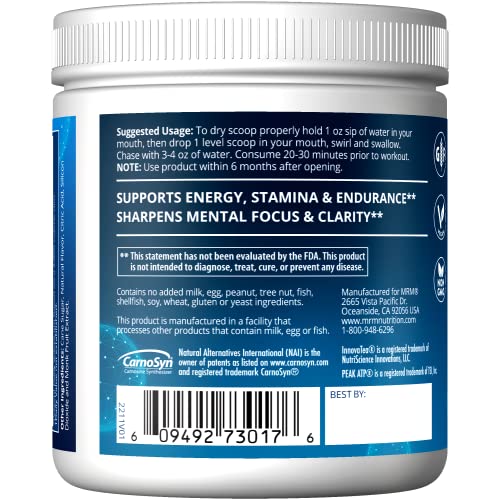 MRM Nutrition Driven Dry Scoop Pre-Workout Powder| Sour Berry Flavored| Pure Ingredients MRM Au supplements