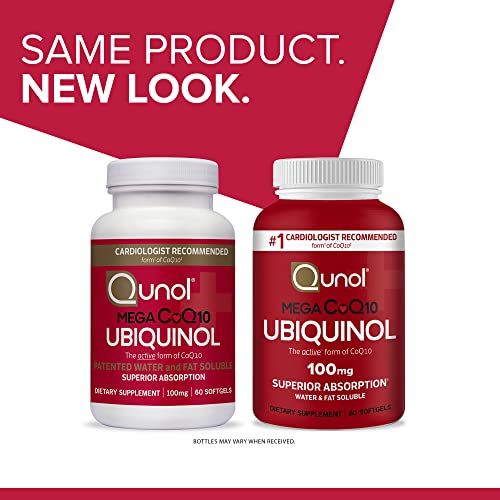 Qunol Ubiquinol CoQ10 100mg Softgels, Mega Ubiquinol 100mg - Superior Absorption Qunol Au supplements