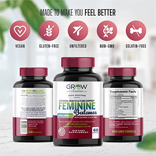 Feminine Balance Complex | Candida Support | Oregano & Caprylic Acid Blend grow vitamin Au supplements