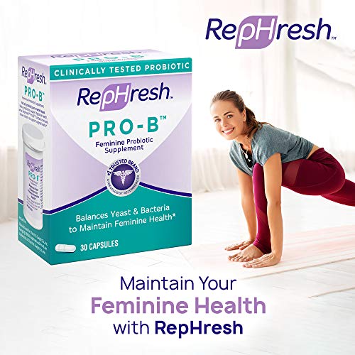 Rephresh Pro-B Probiotic Supplement for Women, 30 Oral Capsules (Pack of 2) Rephresh Au supplements