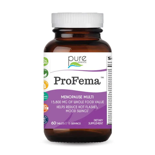 Pure Essence Labs ProFema - Multivitamin for Women - Natural Menopause Relief Supplement - Promotes Hormone Balance, Reduces Hot Flashes, Mood Swings, Night Sweats (60 Capsules) PURE ESSENCE LABSAU supplements