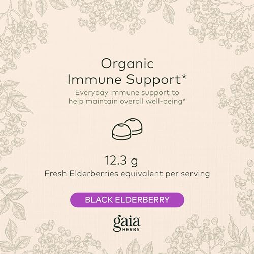 Gaia Herbs Black Elderberry (Sambucus Nigra) Extra Strength Gummies Gaia Herbs Au supplements